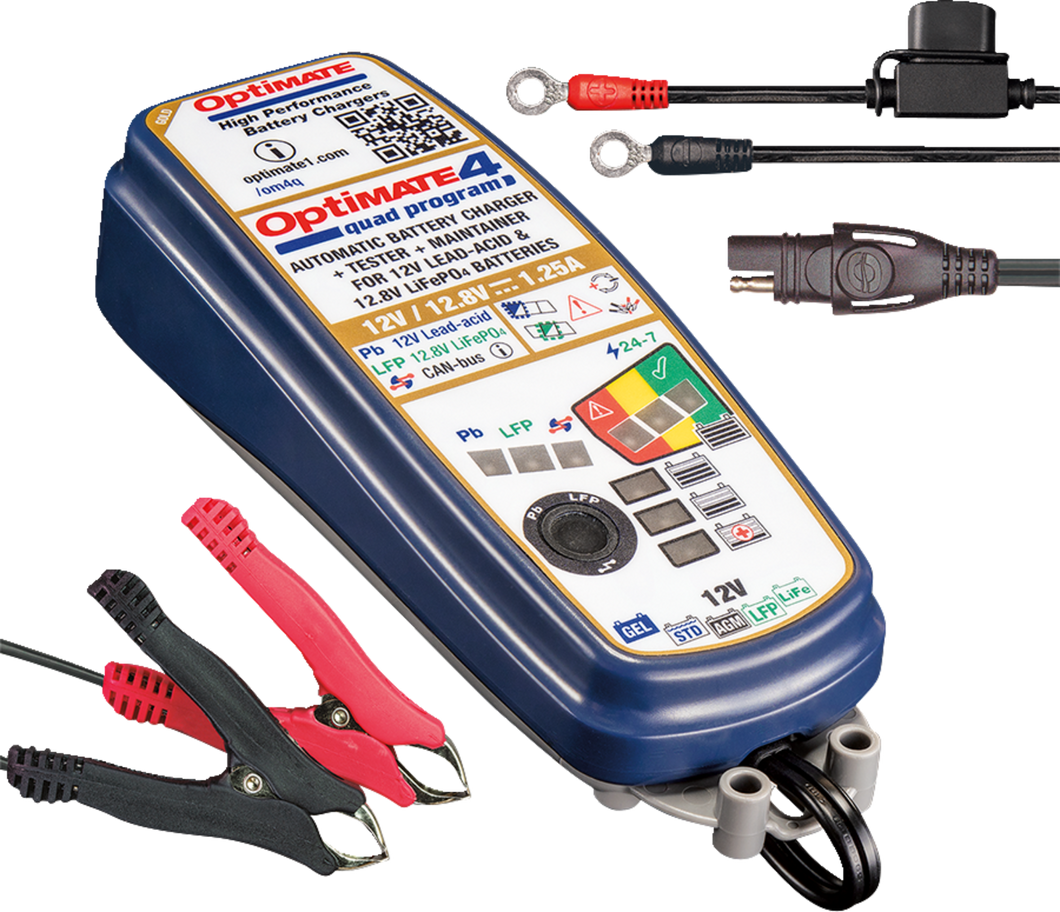 Battery Charger/Maintainer - OptiMate 4 - Quad Program