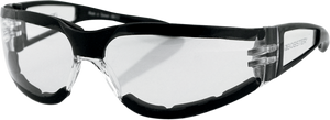 Shield II Sunglasses - Gloss Black - Clear - Lutzka's Garage