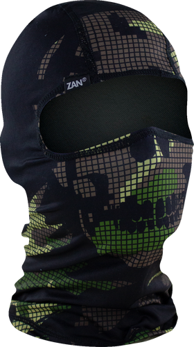 Polyester Balaclava - Digi Woodland Camo Skull