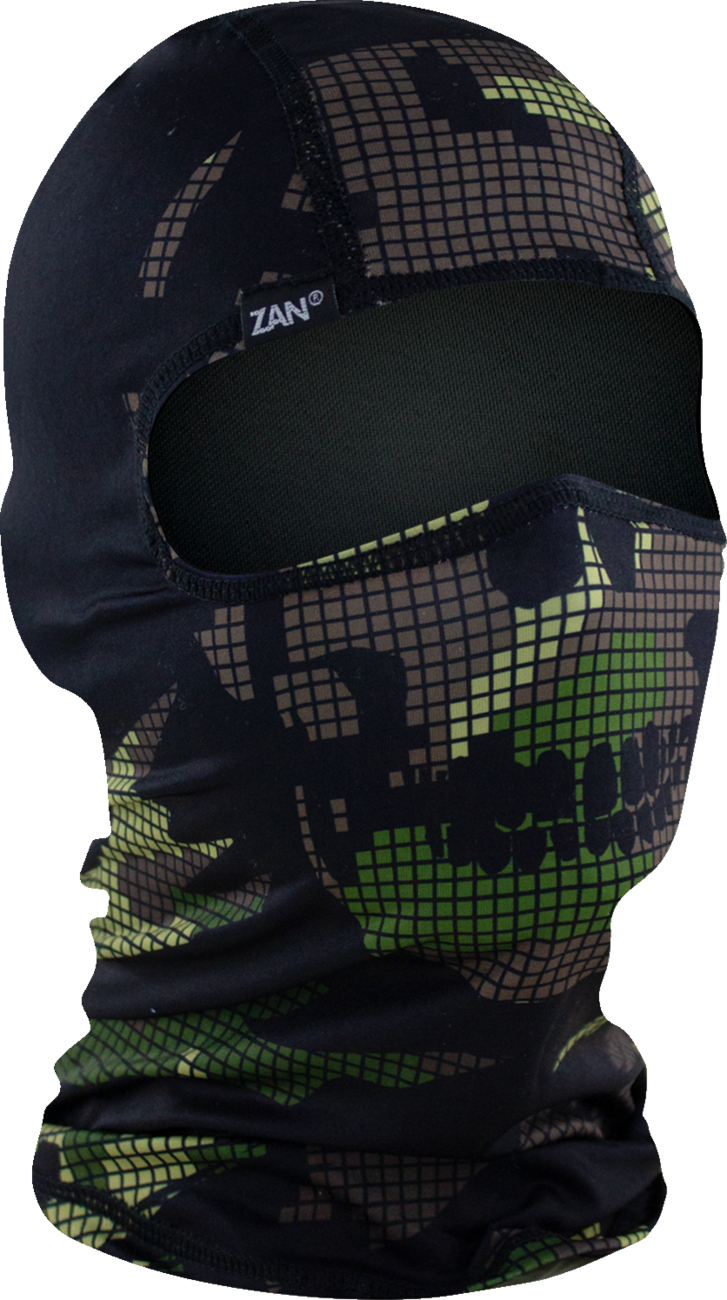 Polyester Balaclava - Digi Woodland Camo Skull