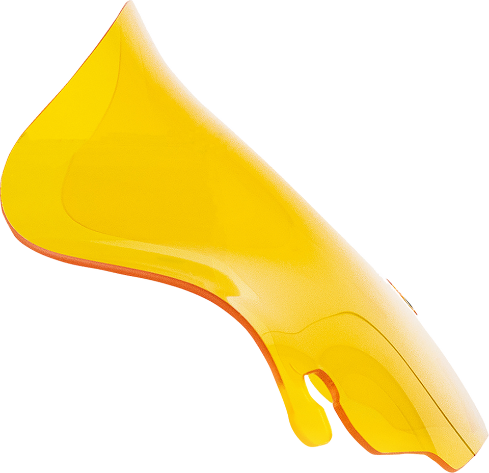 Kolor Flare Windshield - 6-1/2" - Yellow - FLH - Lutzka's Garage