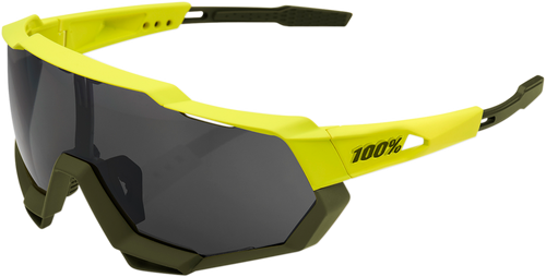 Speedtrap Sunglasses - Yellow - Black Mirror Lens - Lutzka's Garage