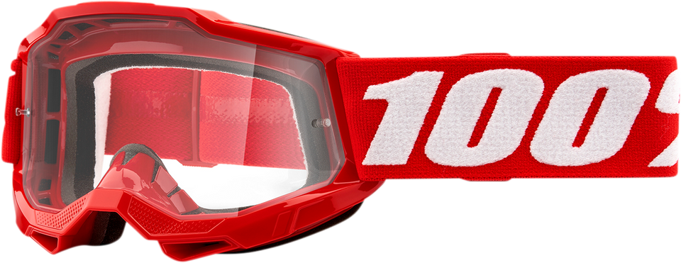 Youth Accuri 2 Goggles - Red - Clear - Lutzka's Garage