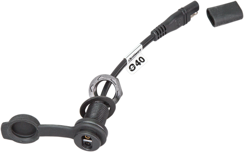 Weatherproof SAE Thin Panel Mount Socket O-40 - Short