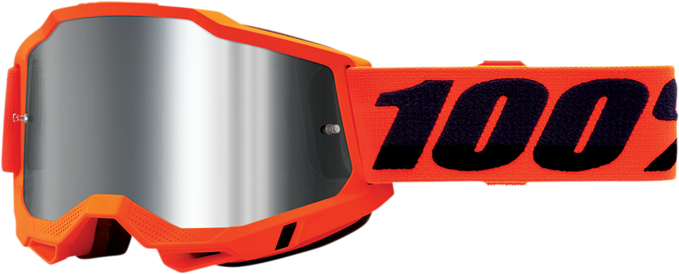 Accuri 2 Goggles - Neon Orange - Silver Mirror - Lutzka's Garage