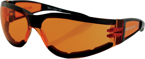 Shield II Sunglasses - Gloss Black - Amber - Lutzka's Garage