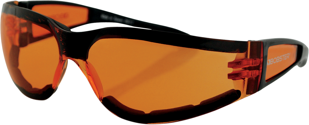 Shield II Sunglasses - Gloss Black - Amber - Lutzka's Garage