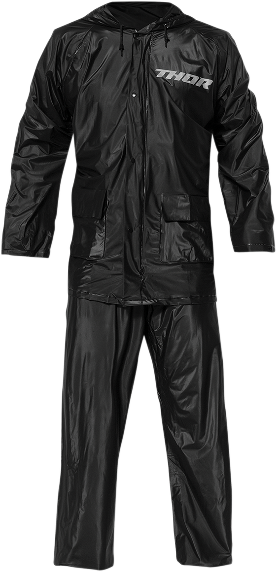PVC Rainsuit - Black - Medium - Lutzka's Garage