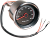 8000 RPM Electronic Tachometer - Stainless Housing Ring - Black Face - Lutzka's Garage