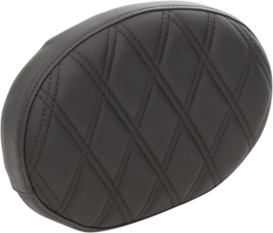 Oval Sissy Bar Pad - Double Diamond - Black Stitch - FL 99-22