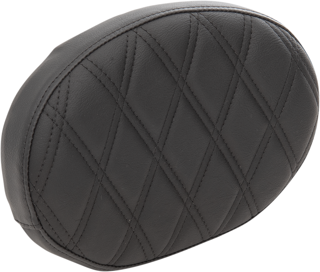 Oval Sissy Bar Pad - Double Diamond - Black Stitch - FL 99-22