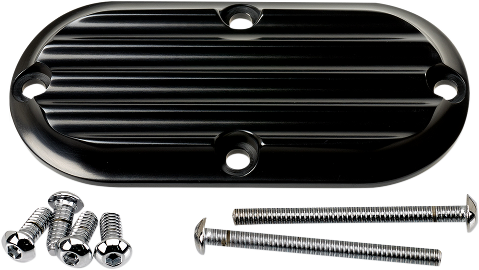 Inspection Cover - Black - Finned - Lutzka's Garage