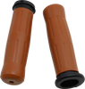 Grips - Old School - Throttle-By-Wire - Tan - Lutzka's Garage