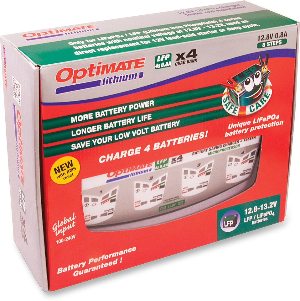 Optimate Lithium Charger - 0.8A 4x