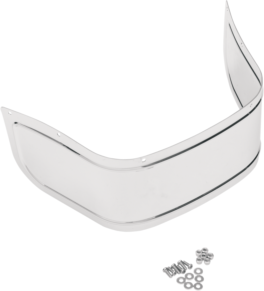 Front Fender Skirt - Chrome - Smooth - Lutzka's Garage