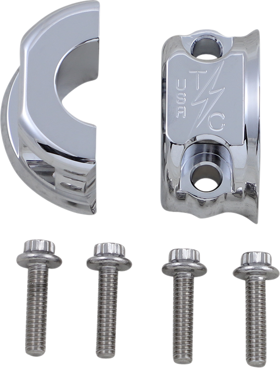 Perch Clamps - Clutch/Brake - Chrome - Lutzka's Garage