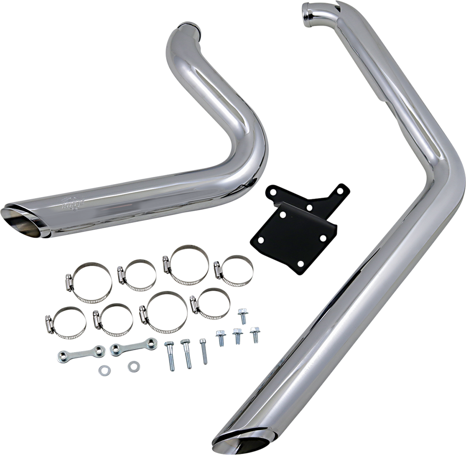 Shortshots Staggered Exhaust System - Chrome - Lutzka's Garage