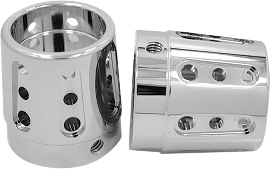 Front Axle Nut Cover - Chrome - Gatlin - 1" - Lutzka's Garage