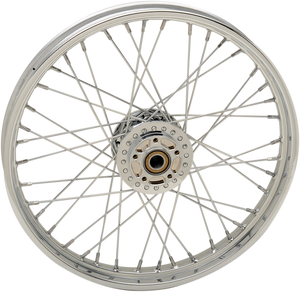 Wheel - Laced - 40 Spoke - Front - Chrome - 21x2.15 - 08+ XL - Lutzka's Garage