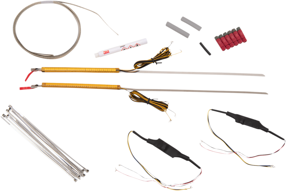 WRAPZ® Fork Lights - 39 mm - Amber Lens