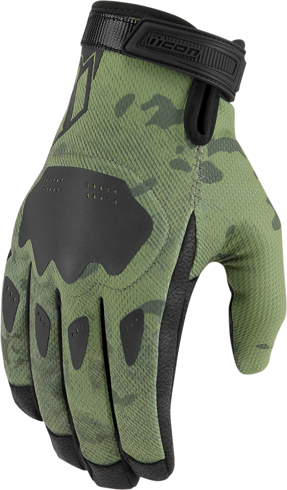 Hooligan™ CE Gloves - Green Camo - Small - Lutzka's Garage