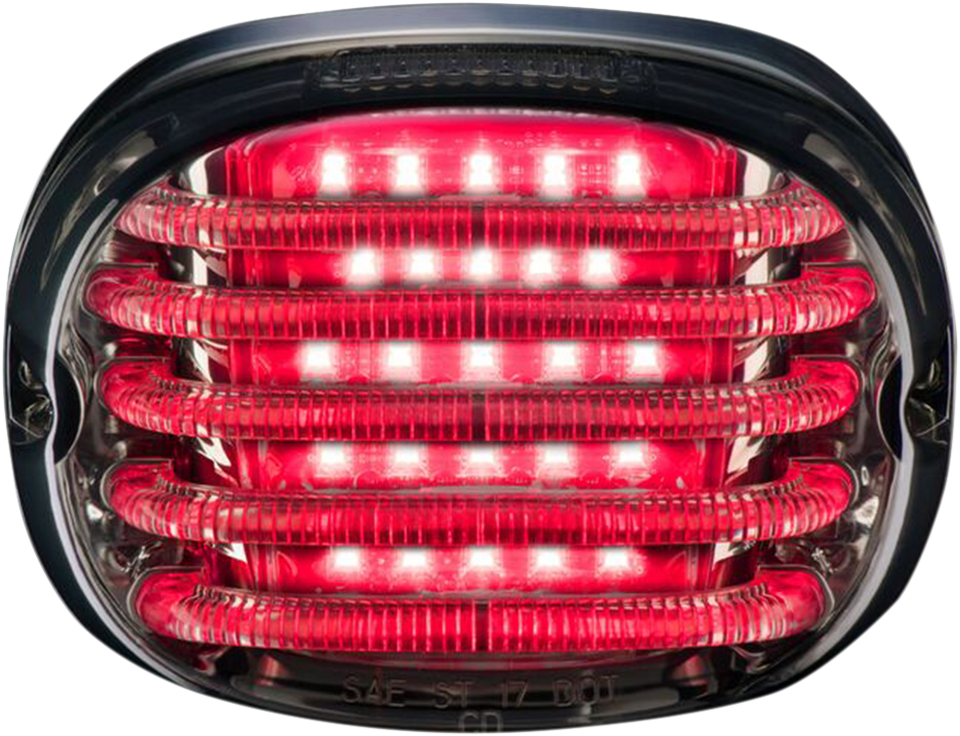 Taillight - with License Plate Illumination Window - Smoke