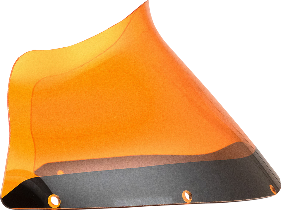 Kolor Flare Windshield - 9" - Orange - FXRP - Lutzka's Garage