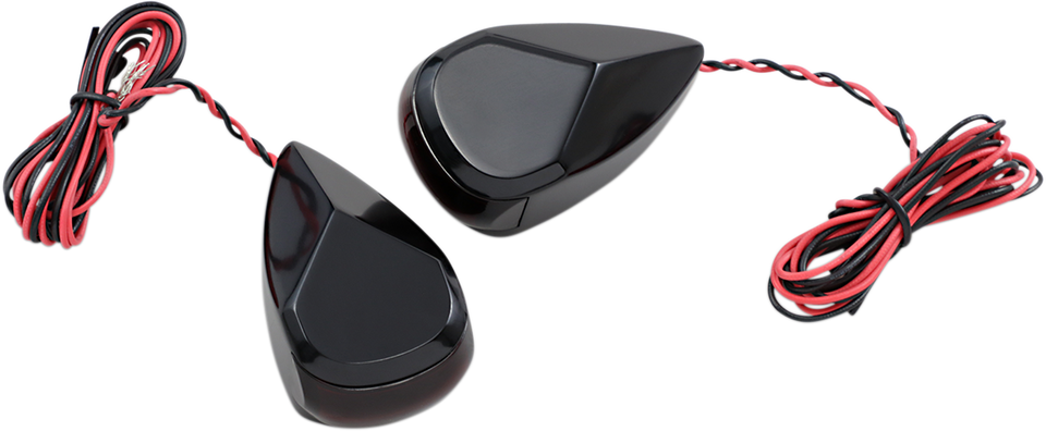 Turn Signal - Black - Red/Red - Lutzka's Garage