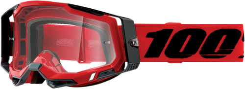 Racecraft 2 Goggles - Red - Clear - Lutzka's Garage