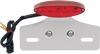 Taillight/License Plate Mount - Cat Eye -Red Lens - Clear LED
