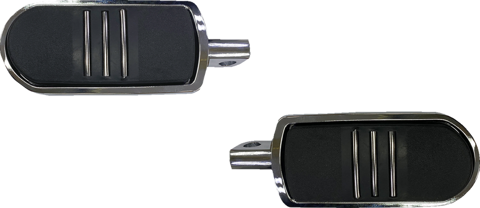 Sweeper Foot Pegs - Chrome - FX - Lutzka's Garage