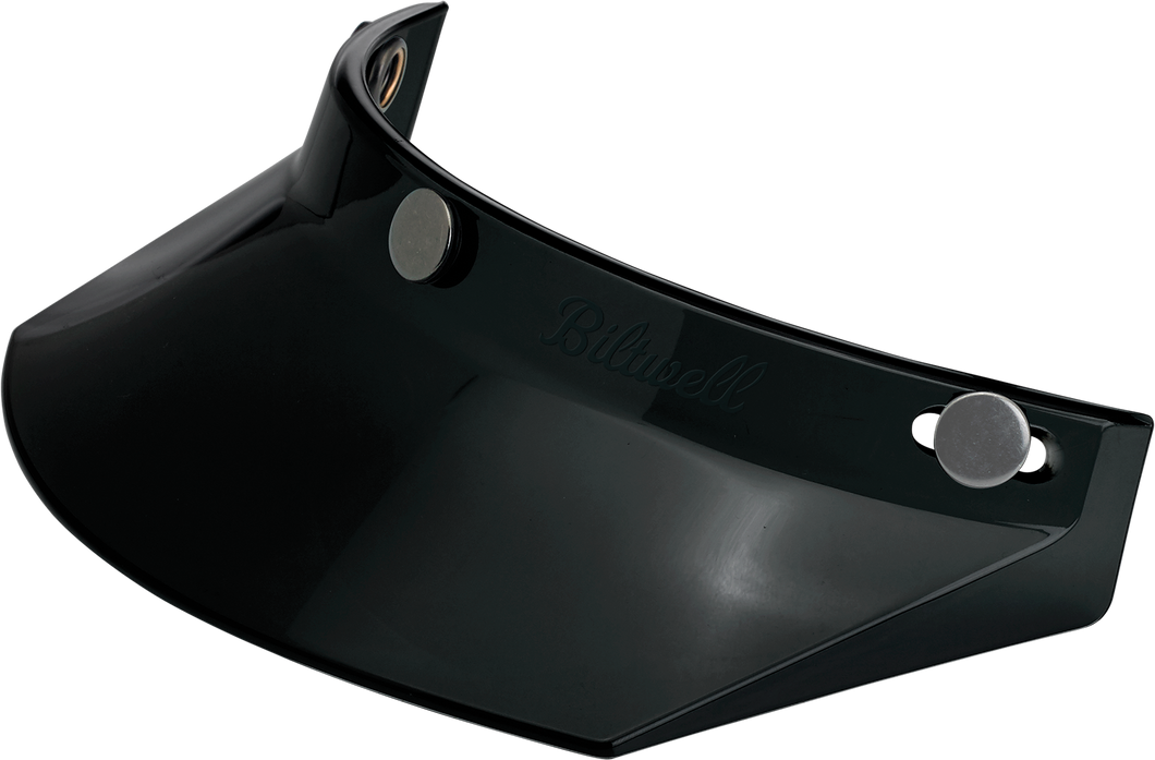 Moto 3-Snap Visor - Black - Lutzka's Garage