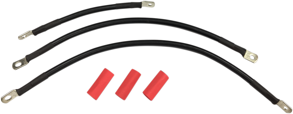 Black Battery Cable Set - 84-88 ST