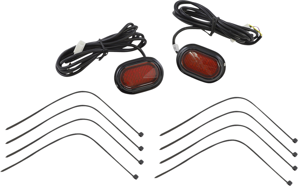 Antenna Grommet Light - Red Lens - Black - Lutzka's Garage