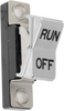 Rocker Switch - Run/Off - Chrome - Lutzka's Garage