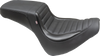 Squareback Seat - Black - Tuck-n-Roll - Fat Bob 18-23 - Lutzka's Garage
