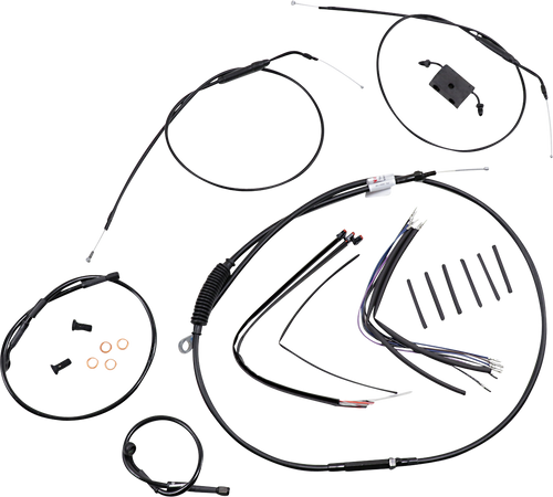 Handlebar Cable and Brake Line Kit - Extended - Sportsters - 12