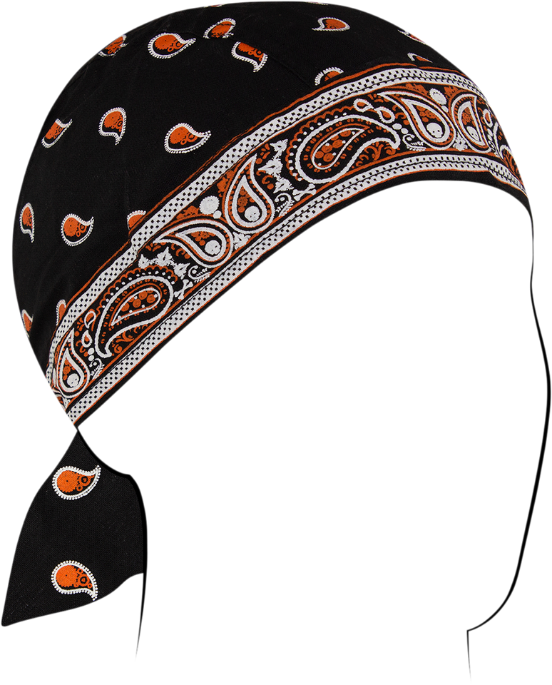 Flydanna® Classic Bandana - Orange/Black - Lutzka's Garage