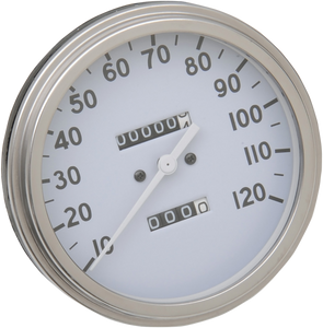 5" MPH FL-Style 2:1 Speedometer - 36-40 White Face