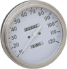 5" MPH FL-Style 2:1 Speedometer - 36-40 White Face