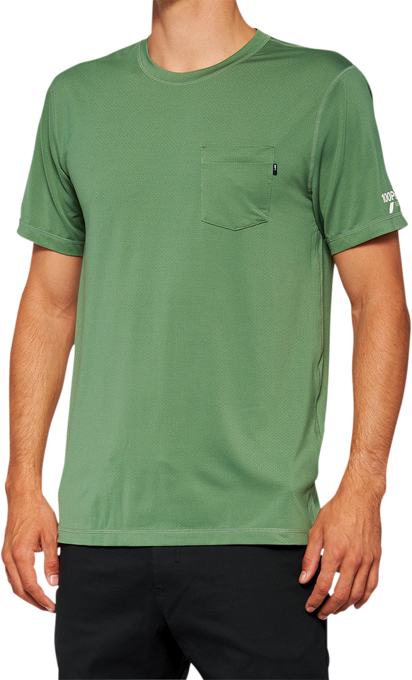 Mission Athletic T-Shirt - Olive - Small - Lutzka's Garage