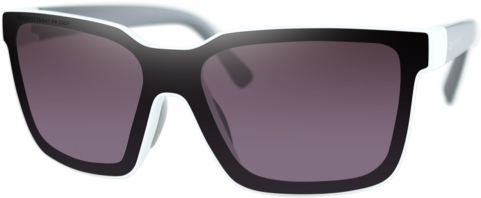 Boost Sunglasses - Gloss White Gray Temples - Lutzka's Garage
