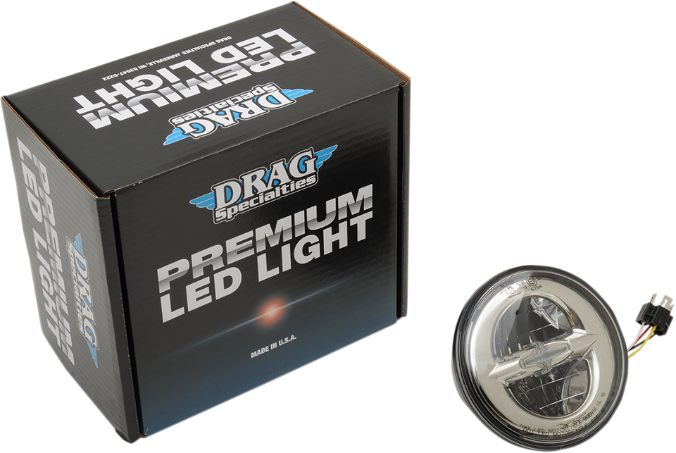 5.75" Reflector Style LED Headlamp - Chrome - Lutzka's Garage