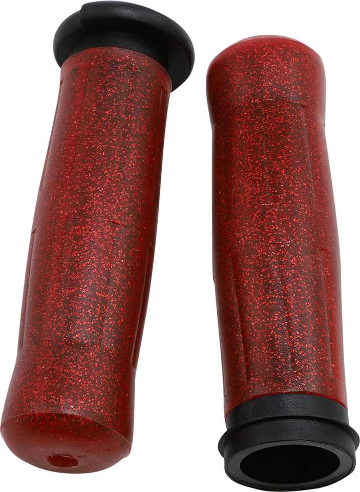 Grips - Old School - Throttle-By-Wire - Sparkling Red - Lutzka's Garage