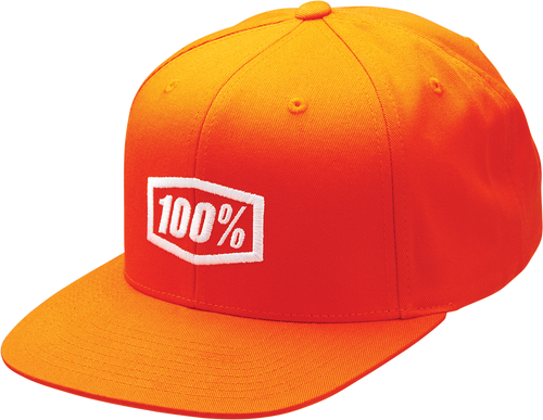 Icon Snapback Hat - Orange - One Size - Lutzka's Garage