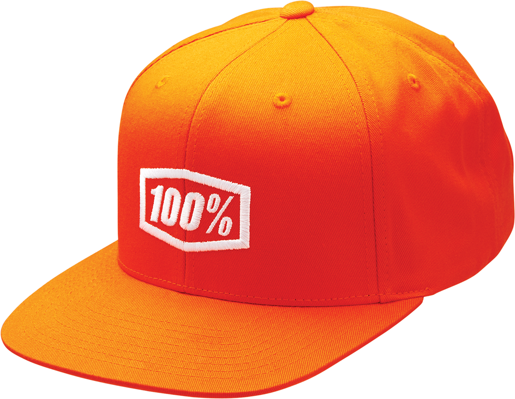 Icon Snapback Hat - Orange - One Size - Lutzka's Garage
