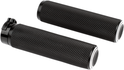 Grips - Dual Ring - Cable - Black - Lutzka's Garage