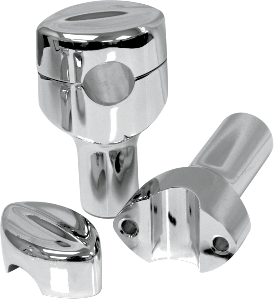 Risers - Mohawk - 3" - Chrome - Lutzka's Garage