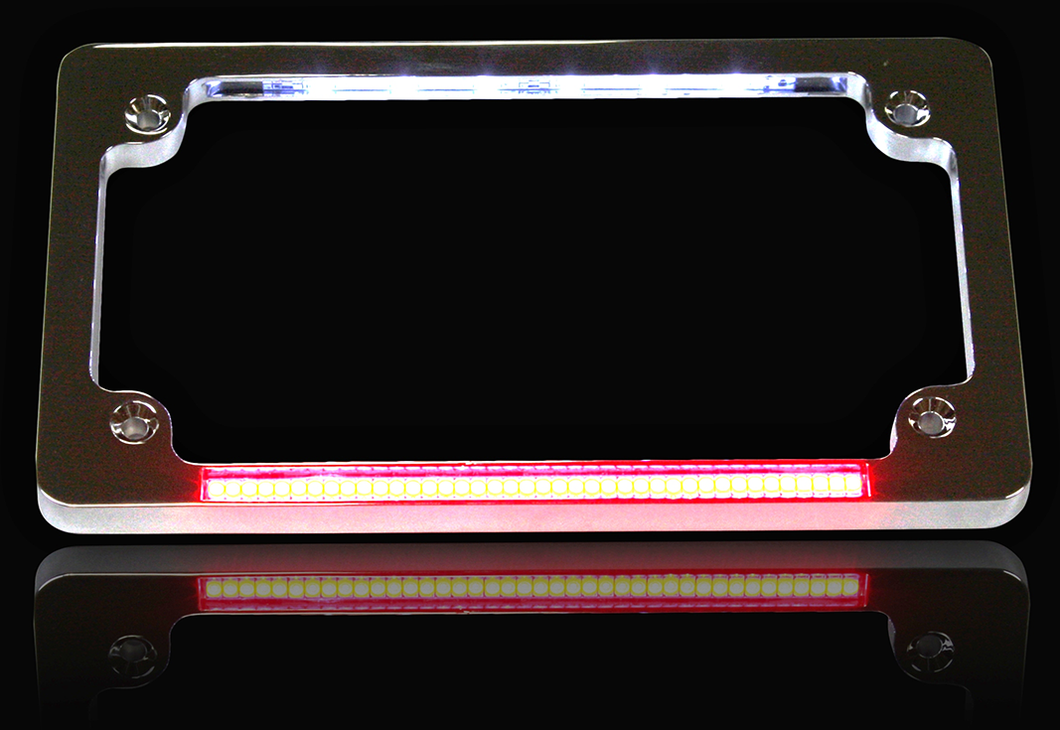 Dual License Plate Frame - Chrome - Lutzka's Garage