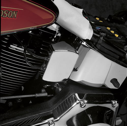 Smooth Coil Cover - Harley Davidson - Chrome - Lutzka's Garage